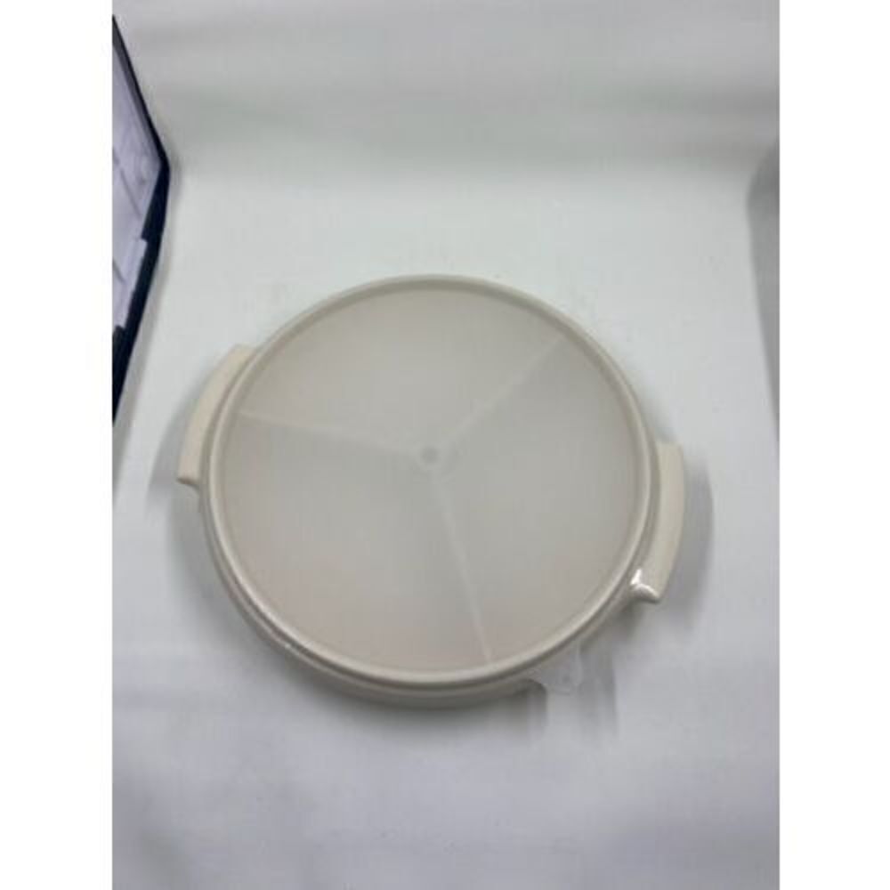 Tupperware White Condiment Caddy 608-1 With Lid 229-4